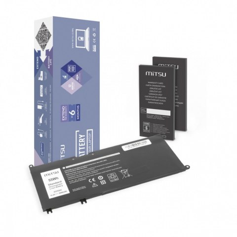 Bateria do Dell Inspiron 15 5587, 7588 3600 mAh (55 Wh) 15.2 Volt Bateria do Dell Inspiron 15 5587, 7588 3600 mAh (55 Wh) 15.2 Volt
