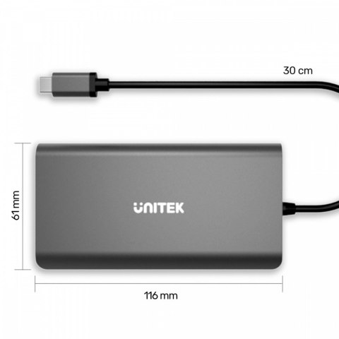 HUB 8-w-1 USB-C 3.1; HDMI; VGA; RJ45; SD; PD 100W; D1019B HUB 8-w-1 USB-C 3.1; HDMI; VGA; RJ45; SD; PD 100W; D1019B