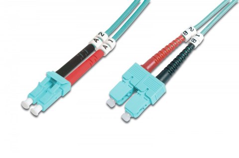 Patchcord światłowodowy FO LC-SC MM 50/125 OM3 duplex LSOH 5m Patchcord światłowodowy FO LC-SC MM 50/125 OM3 duplex LSOH 5m