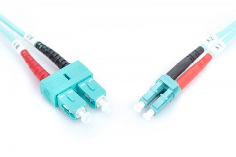 Patchcord światłowodowy FO LC-SC MM 50/125 OM3 duplex LSOH 5m Patchcord światłowodowy FO LC-SC MM 50/125 OM3 duplex LSOH 5m