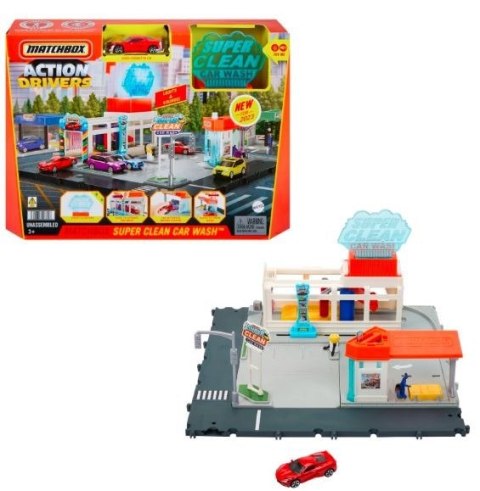 Zestaw Matchbox Prawdziwe Przygody Myjnia samochodowa Zestaw Matchbox Prawdziwe Przygody Myjnia samochodowa