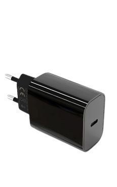 Ładowarka sieciowa USB C 20W Power Delivery czarna Ładowarka sieciowa USB C 20W Power Delivery czarna