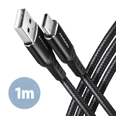 BUCM-AM10AB Kabel USB-C - USB-A, 1.0m USB 2.0, 3A, ALU, oplot Czarny BUCM-AM10AB Kabel USB-C - USB-A, 1.0m USB 2.0, 3A, ALU, oplot Czarny