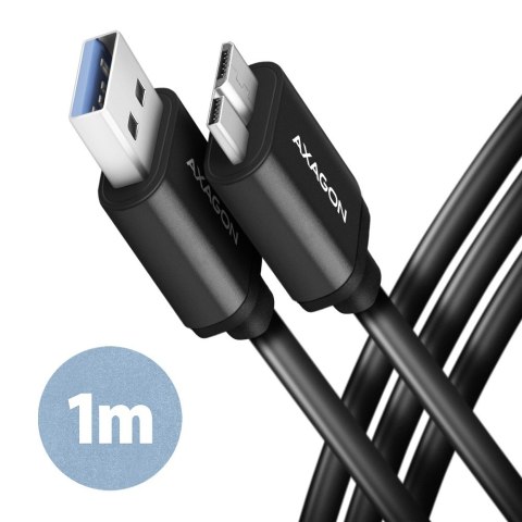 BUMM3-AM10AB Kabel Micro-B USB USB-A 3.2 Gen 1, 1m, 3A, ALU, PVC Czarny BUMM3-AM10AB Kabel Micro-B USB USB-A 3.2 Gen 1, 1m, 3A, ALU, PVC Czarny