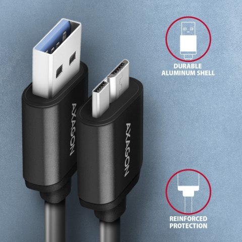 BUMM3-AM10AB Kabel Micro-B USB USB-A 3.2 Gen 1, 1m, 3A, ALU, PVC Czarny BUMM3-AM10AB Kabel Micro-B USB USB-A 3.2 Gen 1, 1m, 3A, ALU, PVC Czarny