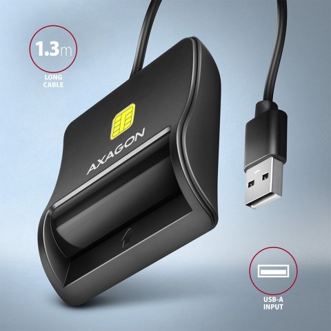 CRE-SM3N Czytnik kart identyfikacyjnych USB, 1.3m kabel CRE-SM3N Czytnik kart identyfikacyjnych USB, 1.3m kabel