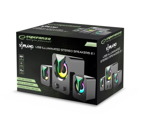 Głośniki 2.1 USB Rainbow Soprano Głośniki 2.1 USB Rainbow Soprano