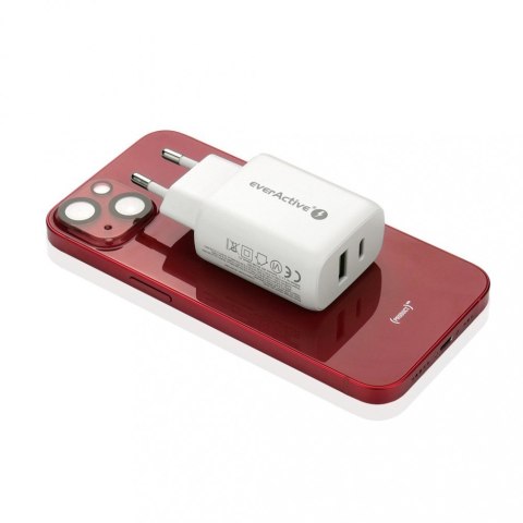 Ładowarka USB/USB-C QC3.0 25W Biała Ładowarka USB/USB-C QC3.0 25W Biała