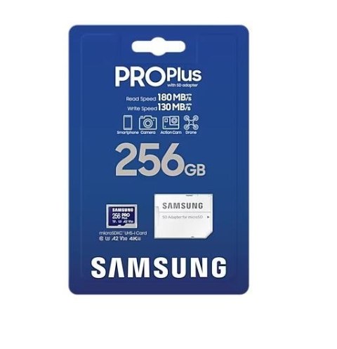Karta pamięci microSD PRO Plus MD-MD256SA/EU + adapter Karta pamięci microSD PRO Plus MD-MD256SA/EU + adapter