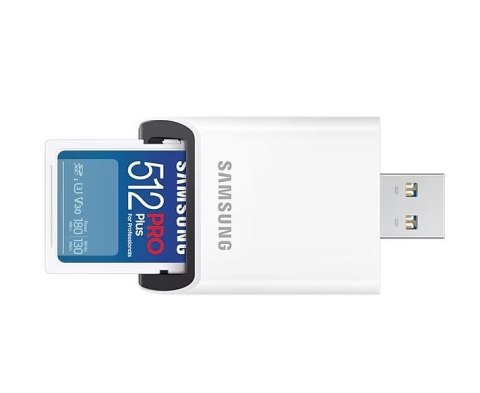Karta pamięci SD PRO Plus MB-SD512SB/WW 512GB + czytnik Karta pamięci SD PRO Plus MB-SD512SB/WW 512GB + czytnik