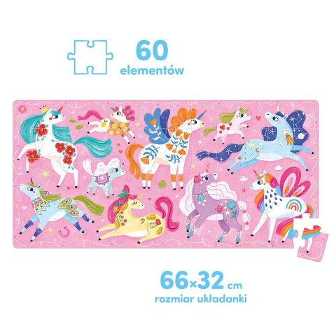 Puzzle 60 elementów Ach Jednorożce Puzzle 60 elementów Ach Jednorożce