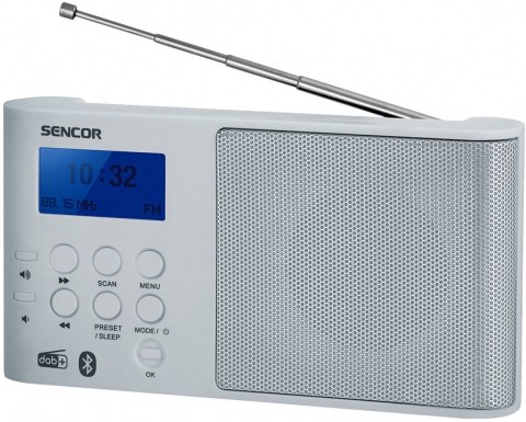 Radio przenośne cyfrowe DAB+ SRD 7100W, Bluetooth 5.0 Radio przenośne cyfrowe DAB+ SRD 7100W, Bluetooth 5.0