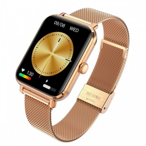 Smartwatch GRC CLASSIC Złoty stalowy Smartwatch GRC CLASSIC Złoty stalowy
