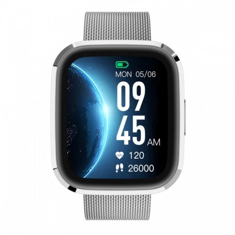 Smartwatch GRC Style Srebrny stalowy Smartwatch GRC Style Srebrny stalowy