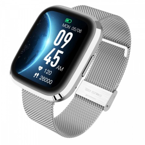 Smartwatch GRC Style Srebrny stalowy Smartwatch GRC Style Srebrny stalowy