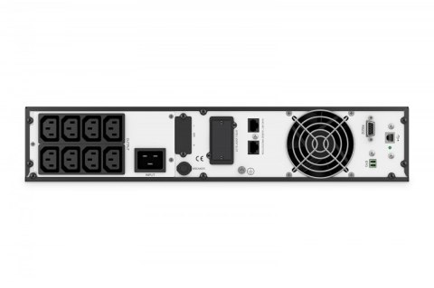 Zasilacz awaryjny UPS Online Rack 19" LCD, 2000VA/2000W, 4x12V/9Ah, 8xC13, USB, RS232, RJ45 Zasilacz awaryjny UPS Online Rack 19" LCD, 2000VA/2000W, 4x12V/9Ah, 8xC13, USB, RS232, RJ45