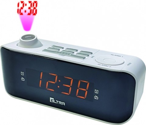 Radiobudzik Kasia z projektorem, biały Radiobudzik Kasia z projektorem, biały