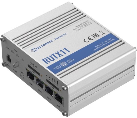 Router LTE RUTX11(Cat 6), WiFi, BLE, GNSS, Ethernet Router LTE RUTX11(Cat 6), WiFi, BLE, GNSS, Ethernet