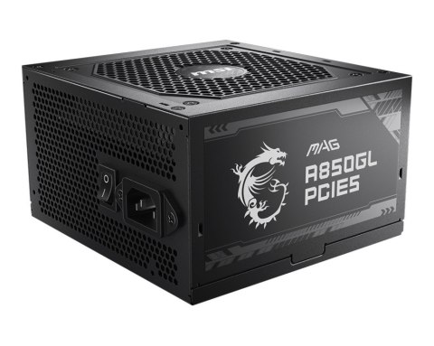 Zasilacz MAG A850GL PCIE5 850W 80PLUS GOLD F.MODULAR Zasilacz MAG A850GL PCIE5 850W 80PLUS GOLD F.MODULAR