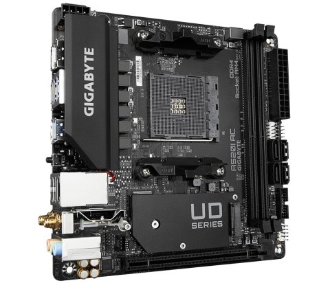 Płyta główna A520I AC AM4 2DDR4 DP/2HDMI mITX Płyta główna A520I AC AM4 2DDR4 DP/2HDMI mITX