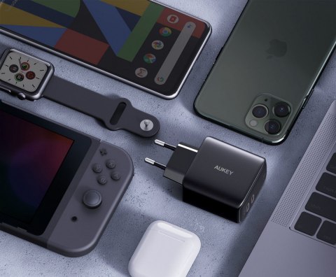 PA-B4S Omnia GaN ładowarka sieciowa 2xUSB C Power Delivery 3.0 65W (45W + 20W) PPS PA-B4S Omnia GaN ładowarka sieciowa 2xUSB C Power Delivery 3.0 65W (45W + 20W) PPS