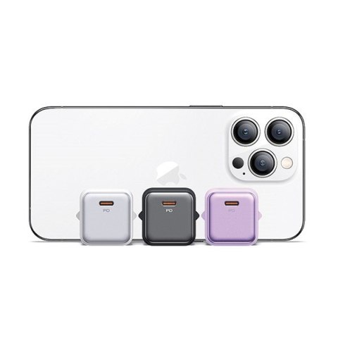 Ładowarka sieciowa 1xUSB-C PD 3.0 20W Fast Czarna Ładowarka sieciowa 1xUSB-C PD 3.0 20W Fast Czarna