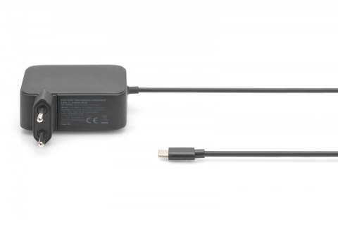 Ładowarka sieciowa zasilacz 1x USB-C PD 3.0 max. 100W GaN zintegrowany kabel 1,2m Czarna Ładowarka sieciowa zasilacz 1x USB-C PD 3.0 max. 100W GaN zintegrowany kabel 1,2m Czarna