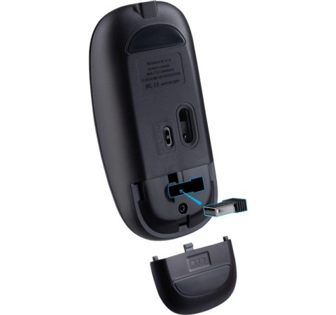Mysz bezprzewodowa Silent Click Vitrual MB-635 RF+BT 1600DPI 4P Mysz bezprzewodowa Silent Click Vitrual MB-635 RF+BT 1600DPI 4P