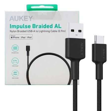 CB-CD30 nylonowy kabel USB C - USB A | 0.9m | 3A | 60W PD | 20V CB-CD30 nylonowy kabel USB C - USB A | 0.9m | 3A | 60W PD | 20V