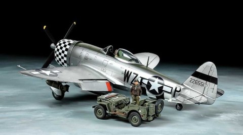 Model plastikowy P-47D Thunderbolt Bubbletop + 1/4-Ton 4x4 Model plastikowy P-47D Thunderbolt Bubbletop + 1/4-Ton 4x4