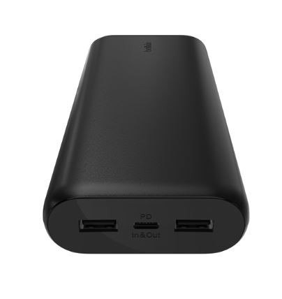 Powerbank BoostCharge 20k mAh 20w Compact 3 port czarny Powerbank BoostCharge 20k mAh 20w Compact 3 port czarny