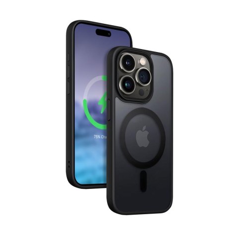 Etui Hybrid Frost MAG Cover iPhone 15 Pro Max MagSafe Czarne Etui Hybrid Frost MAG Cover iPhone 15 Pro Max MagSafe Czarne