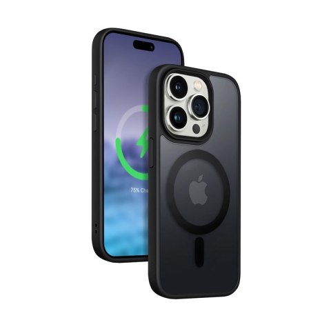 Etui Hybrid Frost MAG Cover iPhone 15 Pro Max MagSafe Czarne Etui Hybrid Frost MAG Cover iPhone 15 Pro Max MagSafe Czarne