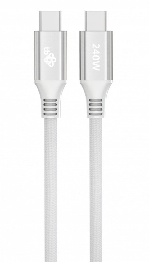 Kabel USB C - USB C 1m 240W biały Kabel USB C - USB C 1m 240W biały