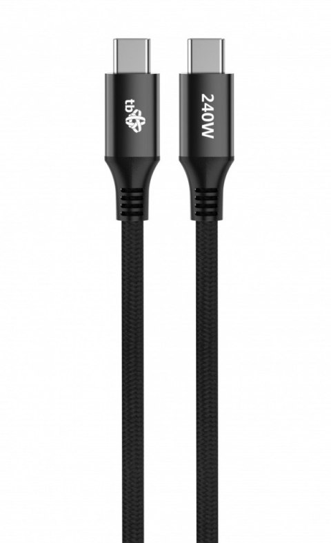 Kabel USB C - USB C 1m 240W czarny Kabel USB C - USB C 1m 240W czarny