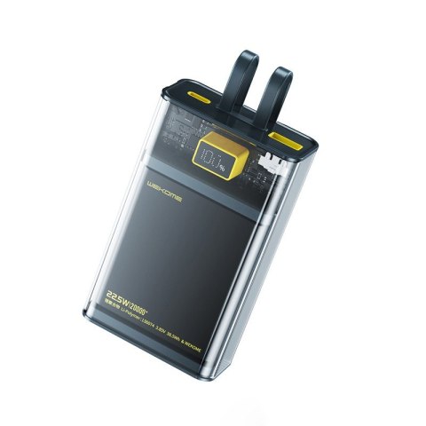 Power bank WP-325 Vanguard Series - 20000 mAh Super Charging z wbudowanym kablem USB-C & Lightning PD 20W + QC 22.5W (Czarny / P Power bank WP-325 Vanguard Series - 20000 mAh Super Charging z wbudowanym kablem USB-C & Lightning PD 20W + QC 22.5W (Czarny / P