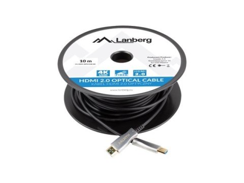 Kabel HDMI M/M v2. 10M czarny optyczny AOC Kabel HDMI M/M v2. 10M czarny optyczny AOC