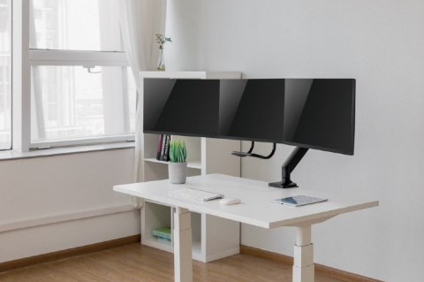 Ramię regulowane na 3 monitory 17 - 27 cali 6kg