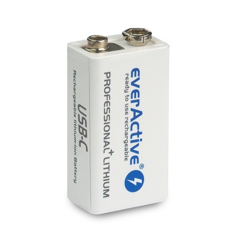 Akumulator 6F22/9V Li-ion 550 mAh USB-C Akumulator 6F22/9V Li-ion 550 mAh USB-C