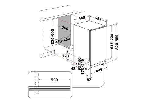 Zmywarka do zabudowy DSIO3M24CS Zmywarka do zabudowy DSIO3M24CS