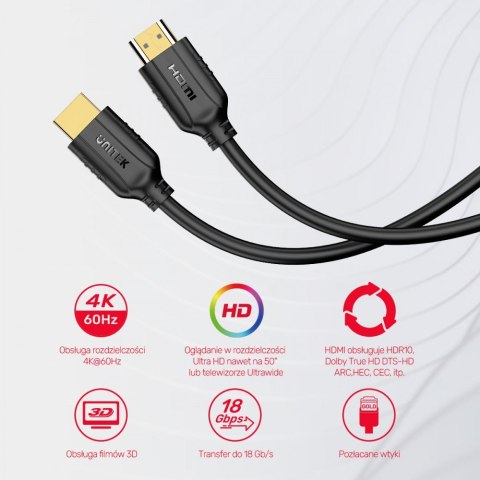Kabel HDMI 2.0 4K 60HZ ; ~20m ; C11079BK-20M Kabel HDMI 2.0 4K 60HZ ; ~20m ; C11079BK-20M