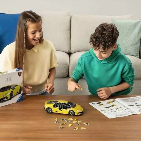 Puzzle 3D Pojazdy Lamborghini Huracan Evo Giallo Puzzle 3D Pojazdy Lamborghini Huracan Evo Giallo