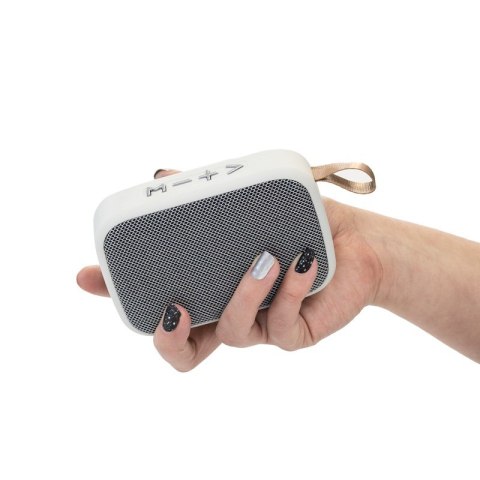 Przenośny bezprzewodowy głośnik Bluetooth V5.0 Biały Przenośny bezprzewodowy głośnik Bluetooth V5.0 Biały