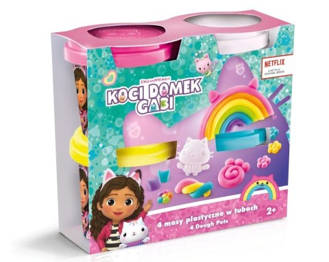 Masa plastyczna Koci domek Gabi - 4 tuby Masa plastyczna Koci domek Gabi - 4 tuby