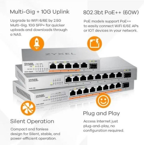 Przełącznik 8P 2,5G+ 1SFP+ XMG-108-ZZ0101F Przełącznik 8P 2,5G+ 1SFP+ XMG-108-ZZ0101F