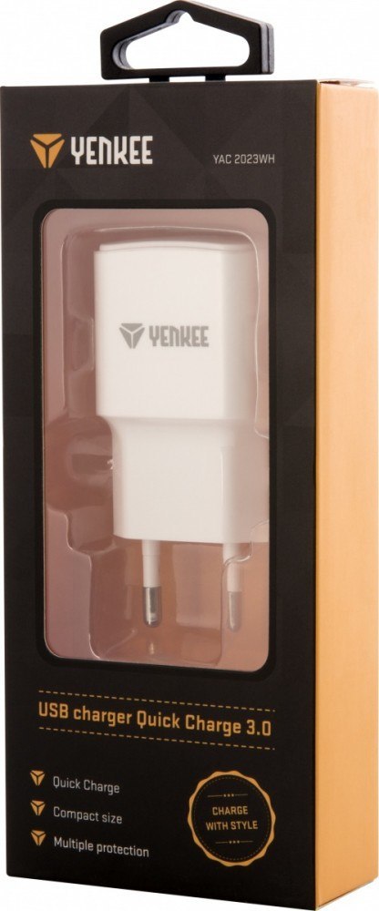 Ładowarka sieciowa USB A 18W 3A Quick Charge 3.0 Ładowarka sieciowa USB A 18W 3A Quick Charge 3.0