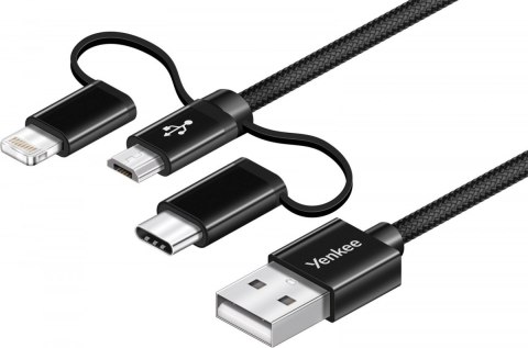 Kabel USB A na USB C/Micro USB/Lightning 2.1/3/2.4 A Kabel USB A na USB C/Micro USB/Lightning 2.1/3/2.4 A