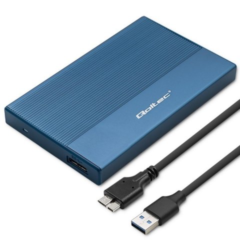 Obudowa | Kieszeń na dysk SSD HDD 2.5" | SATA | USB 3.0 | Super speed 5Gb/s | 2TB | Niebieskia Obudowa | Kieszeń na dysk SSD HDD 2.5" | SATA | USB 3.0 | Super speed 5Gb/s | 2TB | Niebieskia