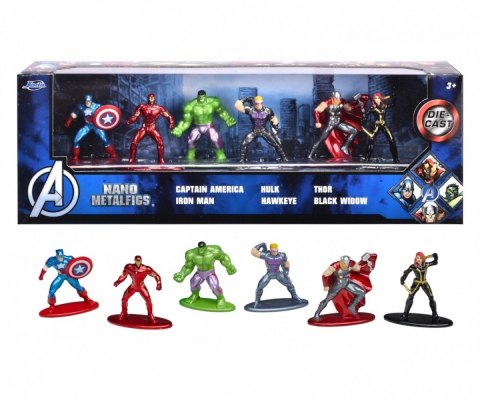Figurki metalowe Avengers 6-pak 4 cm Figurki metalowe Avengers 6-pak 4 cm