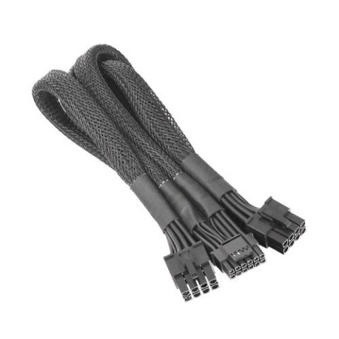 Adapter - PCI-E Gen 5 Splitter Cable 600mm (2x8Pin to 12+4Pin) Adapter - PCI-E Gen 5 Splitter Cable 600mm (2x8Pin to 12+4Pin)